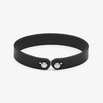 Immagine di Bracciale Uomo In Pelle Color Nera E Acciaio Ink Brosway | BIK145B