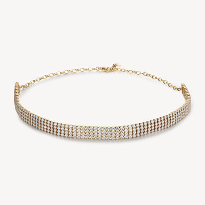 Immagine di Collana Choker Con Zirconi Finitura Dorata Brosway | BEIN020