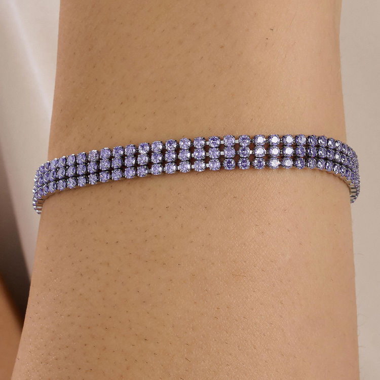 Immagine di Bracciale Tennis Acciaio Colore Violet Desideri Brosway | BEI095