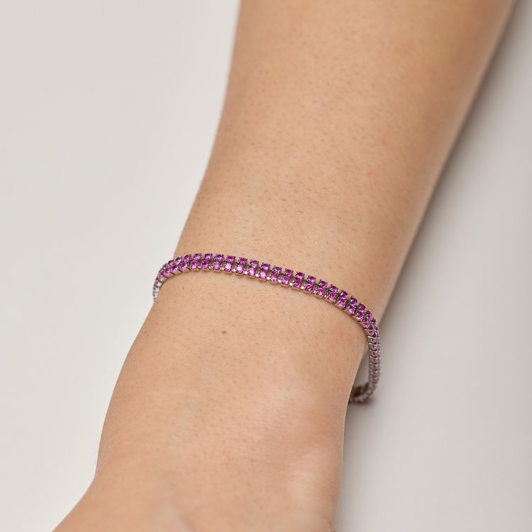 Immagine di Bracciale Tennis Acciaio Colore Ruby Desideri Brosway | BEI098