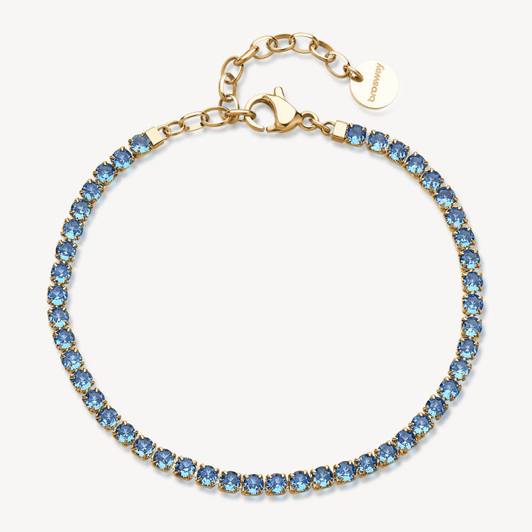 Immagine di Bracciale Tennis Acciaio Colore Light Sapphire Desideri Brosway | BEI108