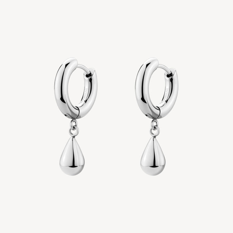 Immagine di Orecchini Perfect Cerchietto Con Pendente Goccia Gioielli Brosway | BPC44