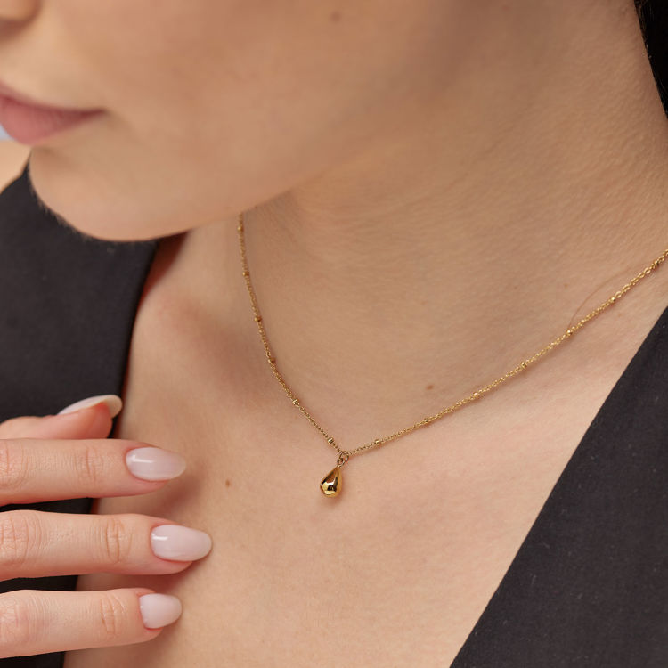 Immagine di Collana Perfect Dorata Con Pendente Goccia Brosway | BPC10