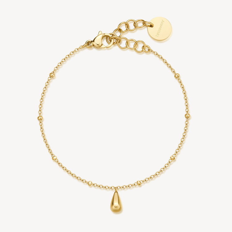 Immagine di Bracciale Perfect Dorato Con Pendente A Goccia Brosway | BPC18