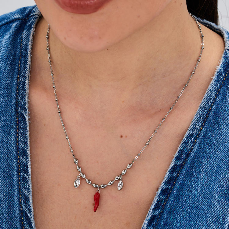 Immagine di Collana Chakra Portafortuna In Acciaio Brosway | BHKN169