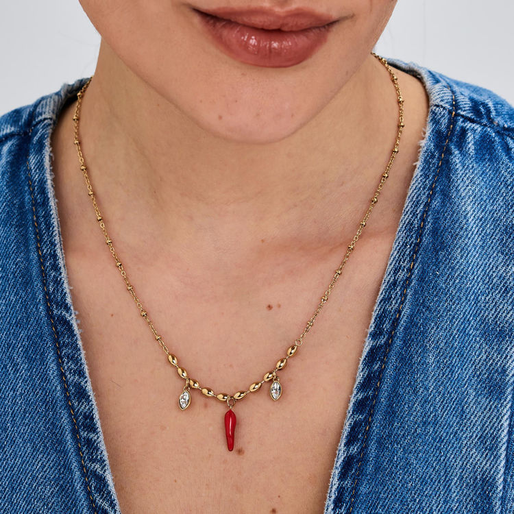 Immagine di Collana Chakra Portafortuna In Acciaio Brosway | BHKN170