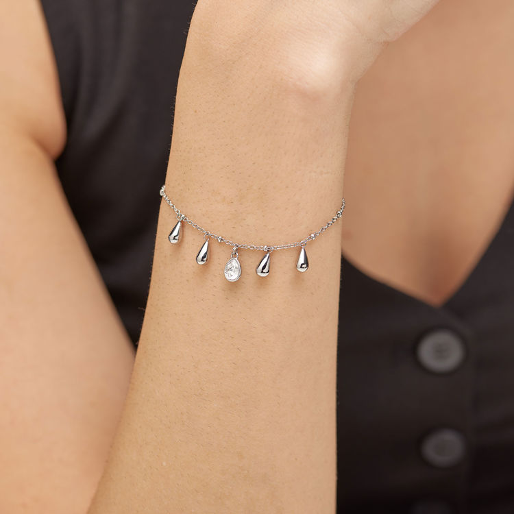 Immagine di Bracciale Perfect Con Pendenti Goccia E Cristallo Brosway | BPC19