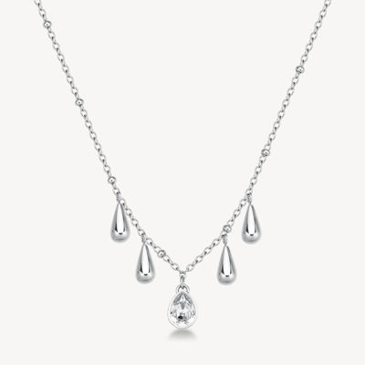 Immagine di Collana Perfect Con Pendenti Goccia E Cristallo Brosway | BPC38