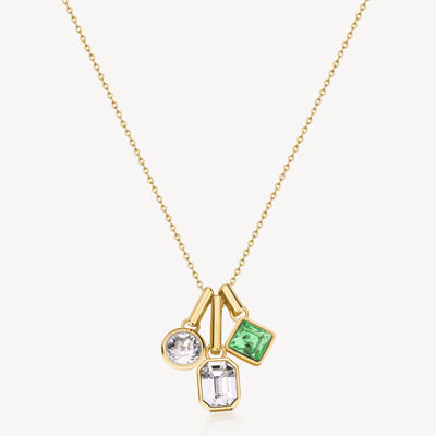 Immagine di Collana Symphonia Dorata Con Pendenti Cristalli Brosway | BYM195