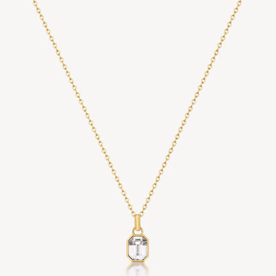 Immagine di Collana Symphonia Dorata Con Pendenti Cristallo Brosway | BYM188