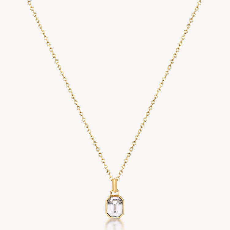 Immagine di Collana Symphonia Dorata Con Pendenti Cristallo Brosway | BYM188