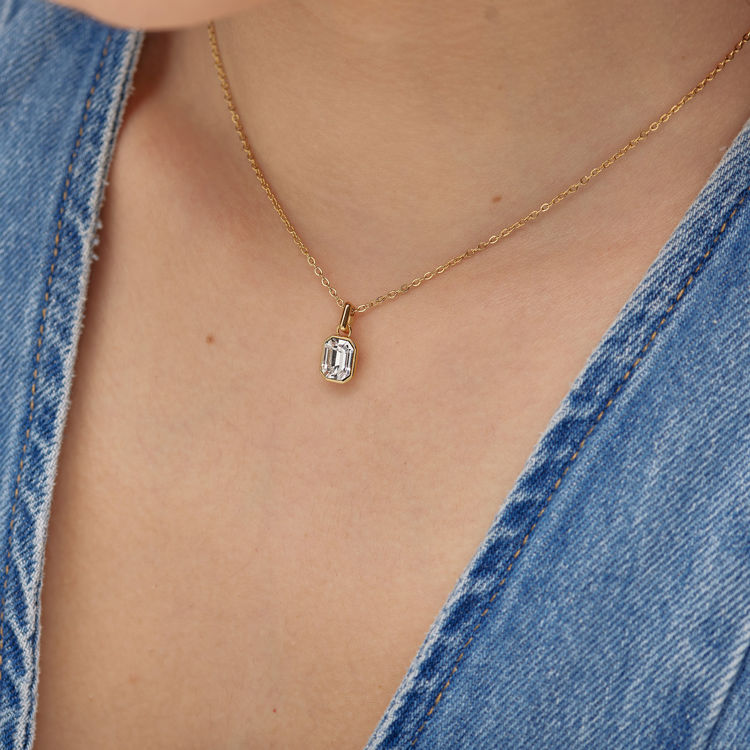 Immagine di Collana Symphonia Dorata Con Pendenti Cristallo Brosway | BYM188