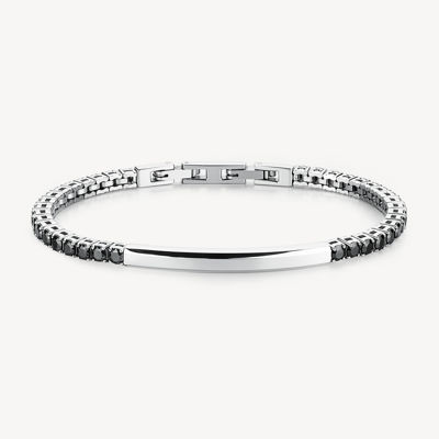 Immagine di Bracciale Uomo Avantgarde Tennis Nero Brosway | BVD36