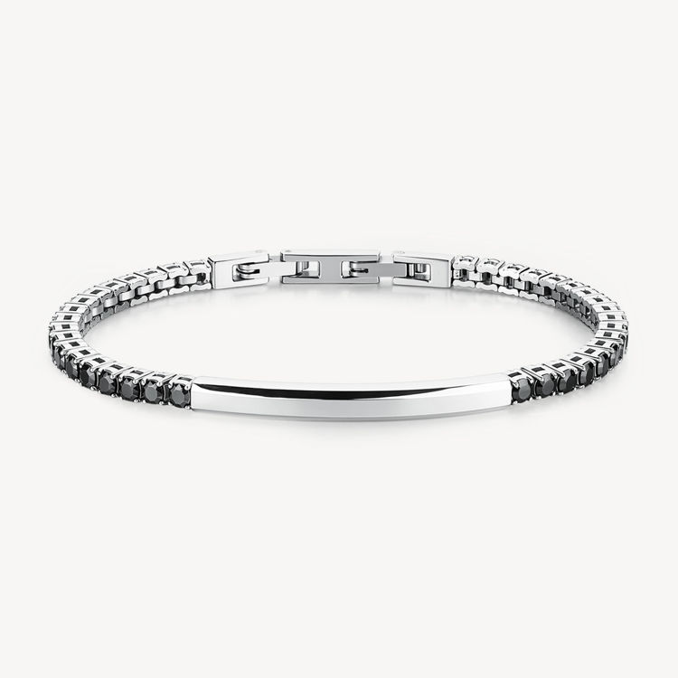 Immagine di Bracciale Uomo Avantgarde Tennis Nero Brosway | BVD36