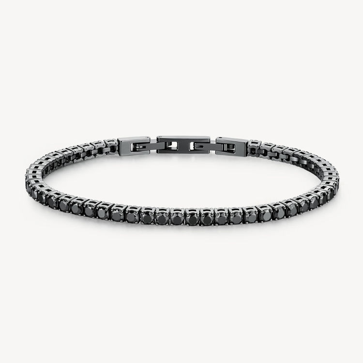 Immagine di Bracciale Uomo Avantgarde Tennis Nero Brosway | BVD34