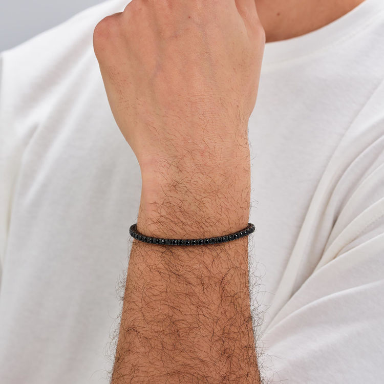 Immagine di Bracciale Uomo Avantgarde Tennis Nero Brosway | BVD34