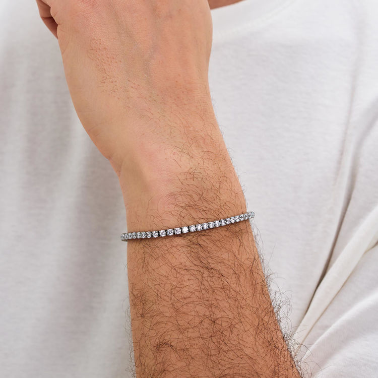 Immagine di Bracciale Uomo Avantgarde Tennis Con Zirconi Brosway | BVD32