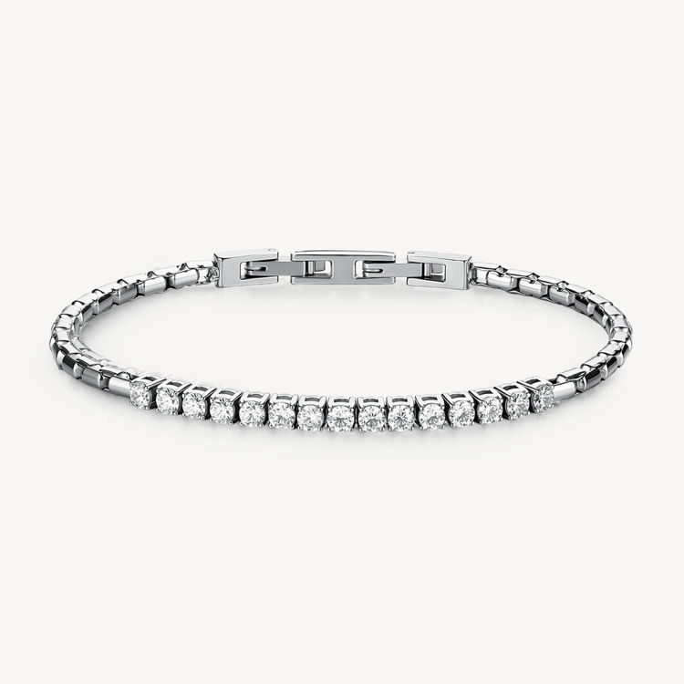 Immagine di Bracciale Uomo Avantgarde Catena Maglia Veneziana E Tennis Brosway | BVD30