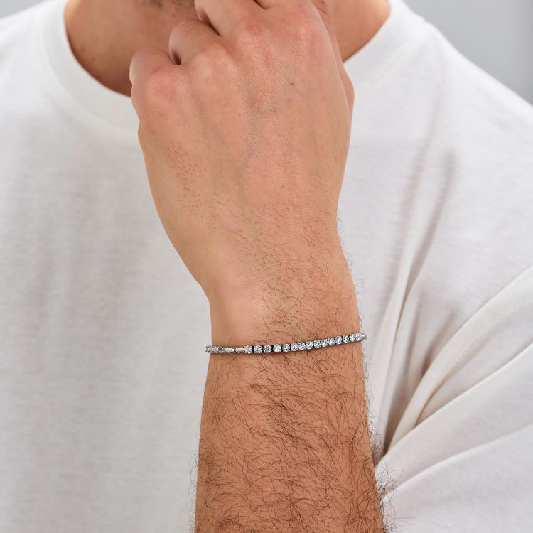 Immagine di Bracciale Uomo Avantgarde Catena Maglia Veneziana E Tennis Brosway | BVD30