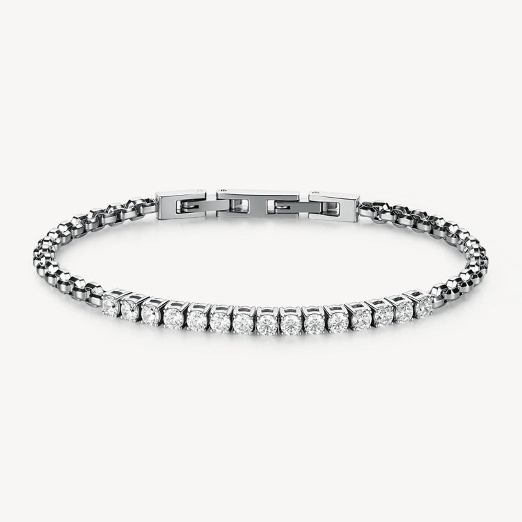 Immagine di Bracciale Uomo Avantgarde Catena Maglia Veneziana E Tennis Brosway | BVD28