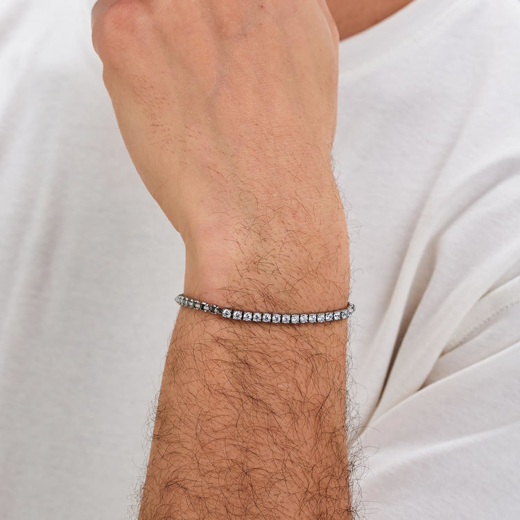 Immagine di Bracciale Uomo Avantgarde Catena Maglia Veneziana E Tennis Brosway | BVD28