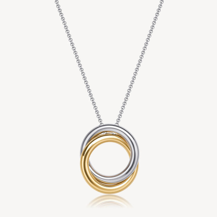 Immagine di Collana Aura Con Pendente Cerchi Incrociati Brosway | BAU01