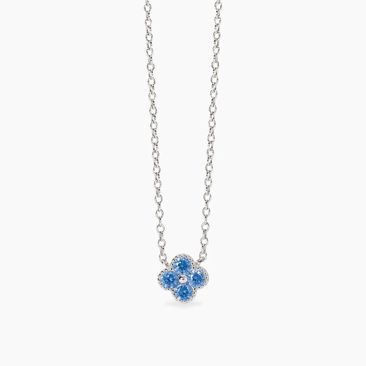 Immagine di Girocollo Con Ciondolo Fiore Azzurro Gioielli Mabina | 553794