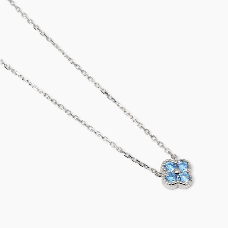Immagine di Girocollo Con Ciondolo Fiore Azzurro Gioielli Mabina | 553794