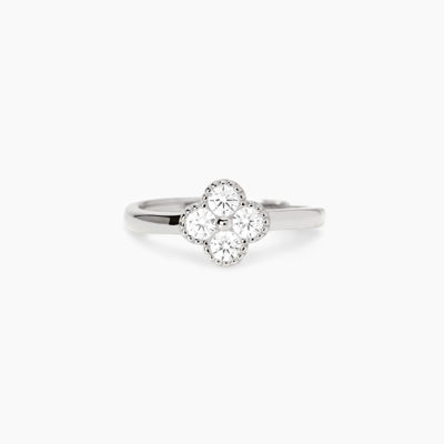 Immagine di Anello Con Fiore In Zirconi Gioielli Mabina | 523453