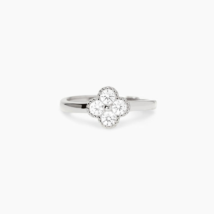 Immagine di Anello Con Fiore In Zirconi Gioielli Mabina | 523453