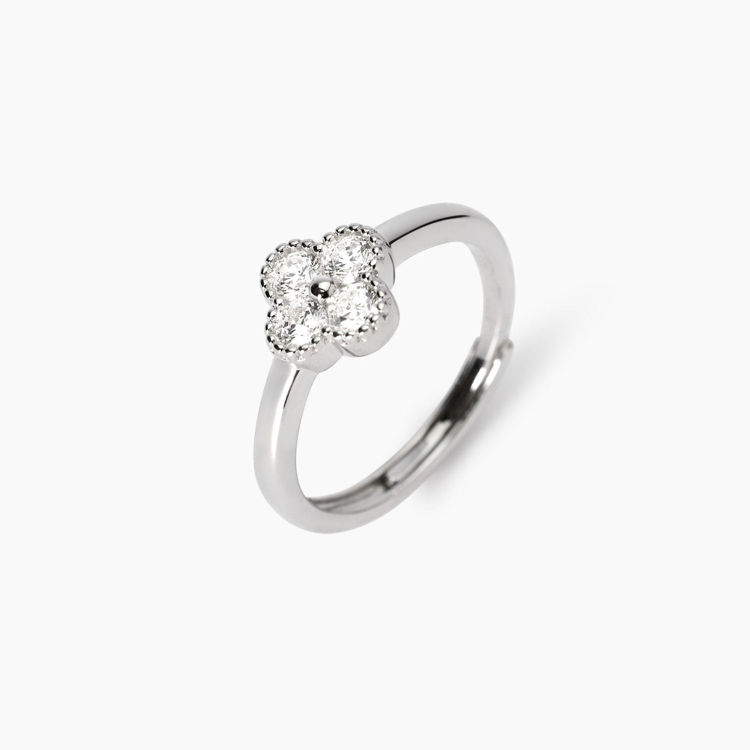 Immagine di Anello Con Fiore In Zirconi Gioielli Mabina | 523453