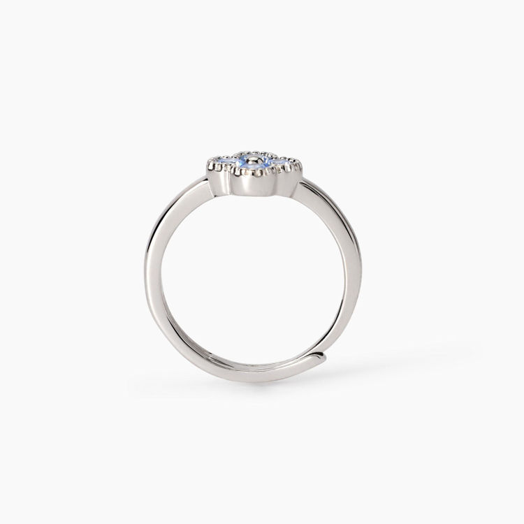 Immagine di Anello Con Fiore Azzurro Gioielli Mabina | 523455
