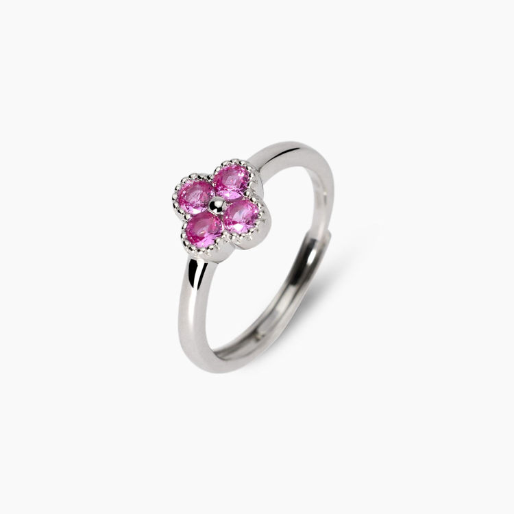 Immagine di Anello Con Fiore Tormaline Gioielli Mabina | 523457