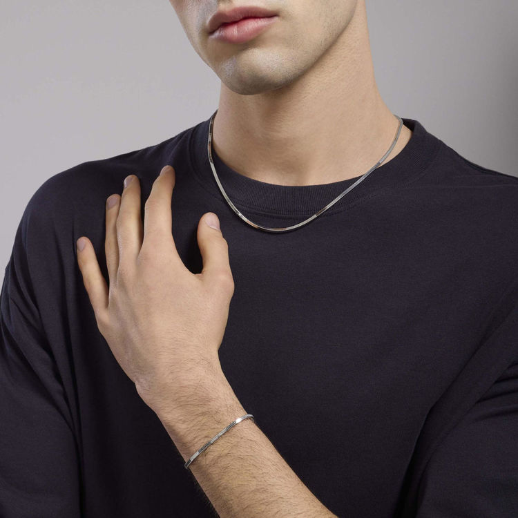 Immagine di Bracciale Uomo Con Catena Snake Gioielli Mabina | 534007