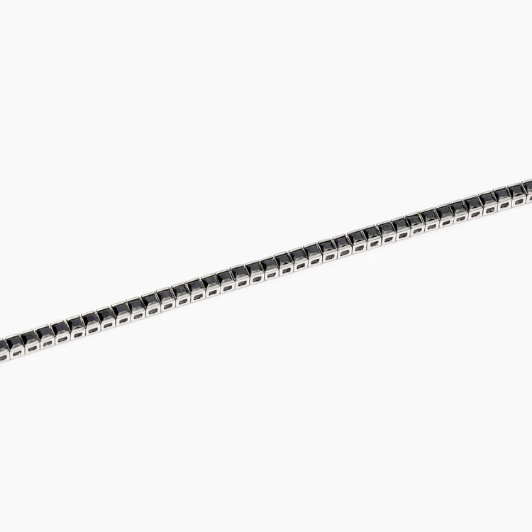 Immagine di Bracciale Uomo Tennis Zirconi Neri Gioielli Mabina | 534015