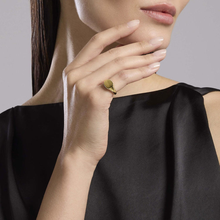 Immagine di Anello Dorato Chevalier Gioielli Mabina | 523460