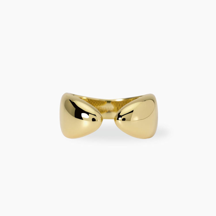 Immagine di Anello Dorato Contrariè Gioielli Mabina | 523463