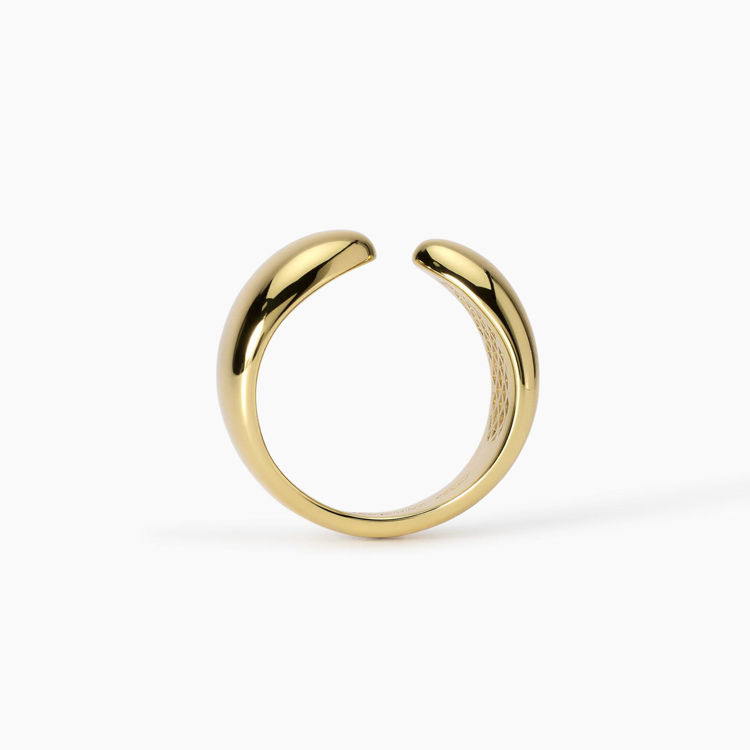 Immagine di Anello Dorato Contrariè Gioielli Mabina | 523463