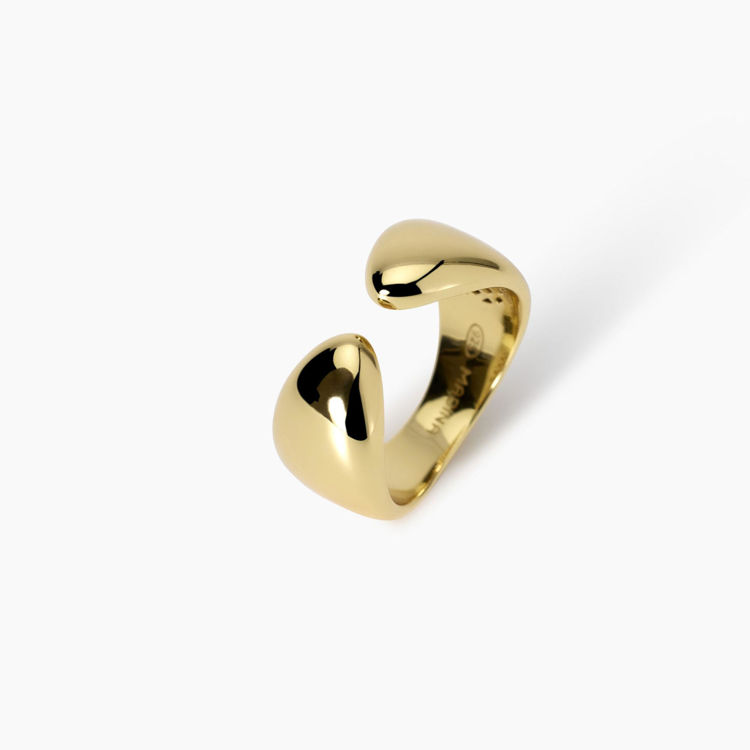 Immagine di Anello Dorato Contrariè Gioielli Mabina | 523463