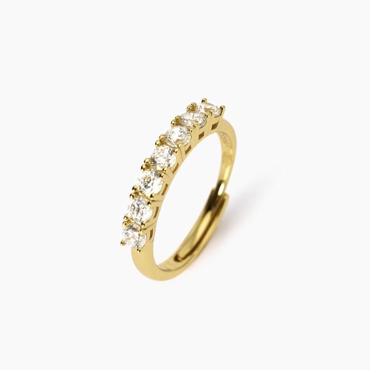 Immagine di Anello Veretta Dorato Gioielli Mabina | 523458