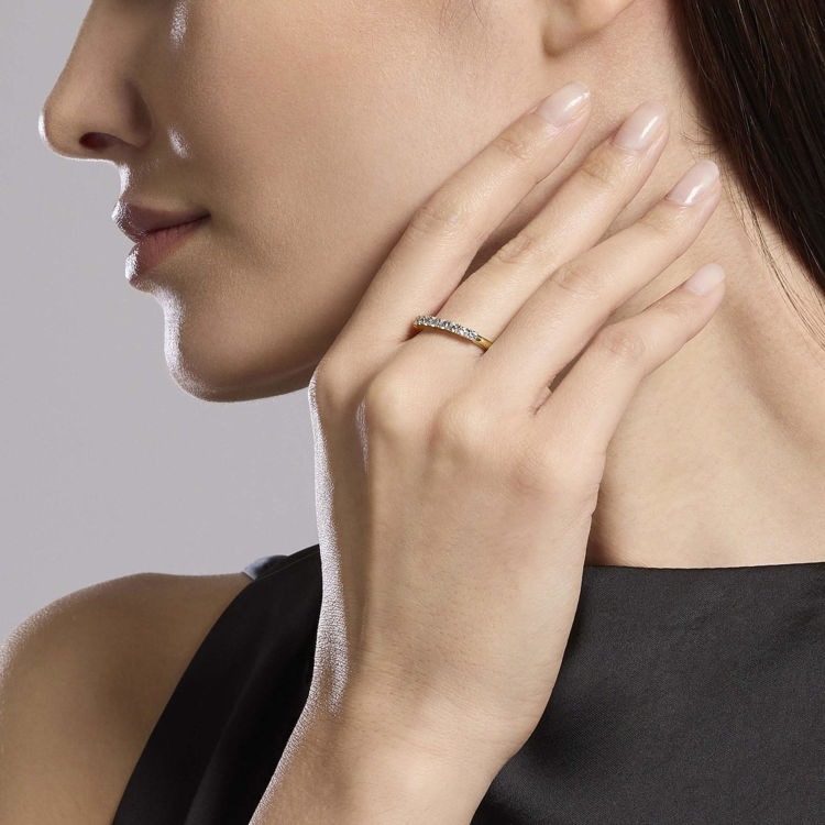 Immagine di Anello Veretta Dorato Gioielli Mabina | 523458