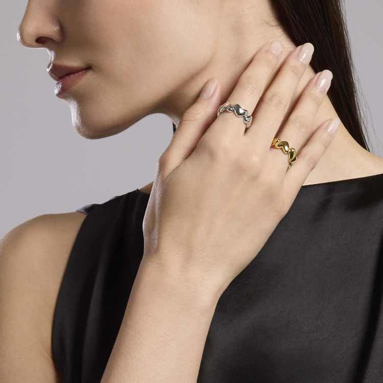Immagine di Anello Con Cuori Gioielli Mabina | 523466