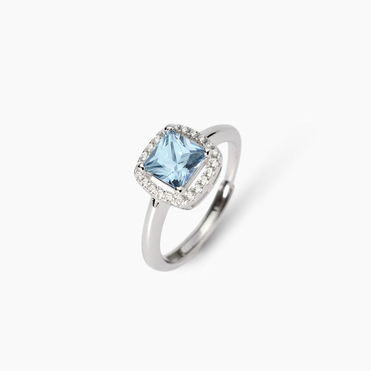 Immagine di Anello Regolabile Con Acquamarina Gioielli Mabina | 523450