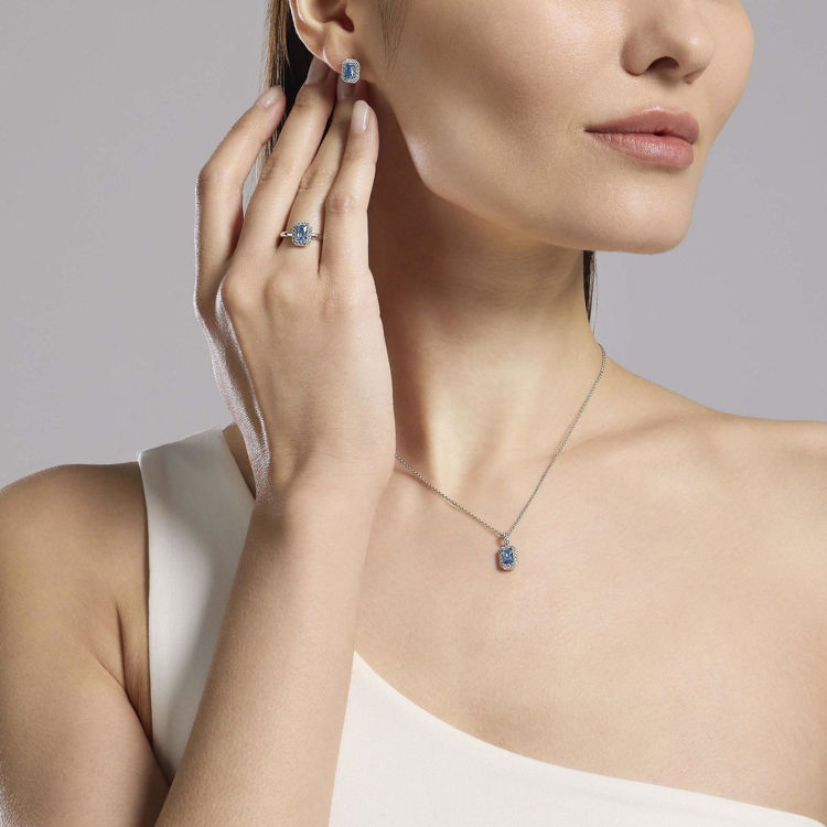 Immagine di Anello Regolabile Con Acquamarina Gioielli Mabina | 523452