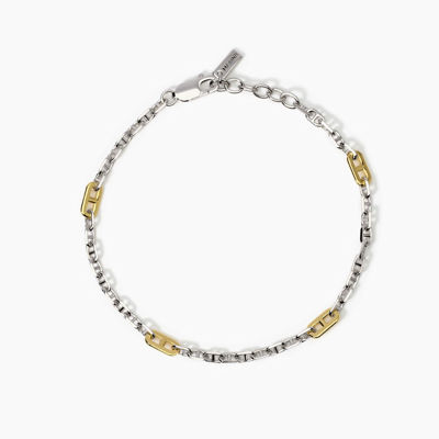 Immagine di Bracciale Uomo Con Elementi Placcati Oro Gioielli Mabina | 534001