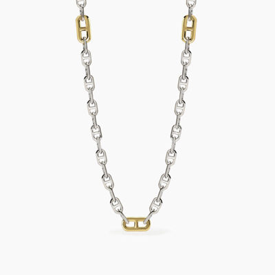 Immagine di Collana Uomo Con Elementi Placcati Oro Gioielli Mabina | 553766