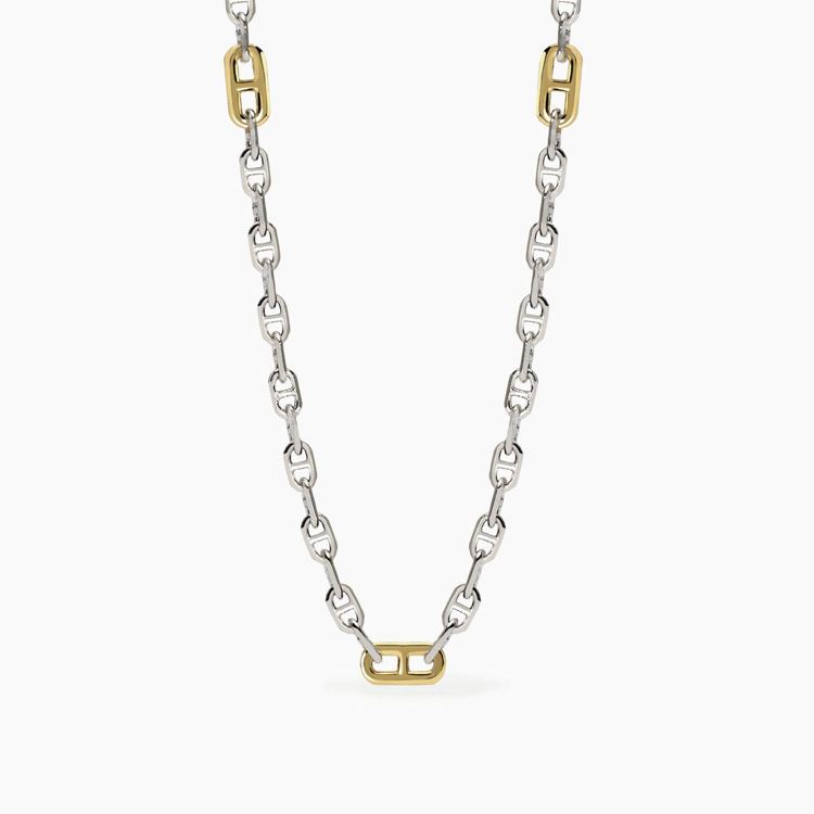 Immagine di Collana Uomo Con Elementi Placcati Oro Gioielli Mabina | 553766