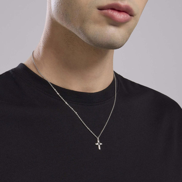 Immagine di Collana Uomo Con Croce Gioielli Mabina | 553765