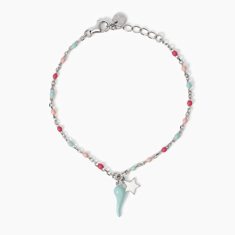Immagine di Bracciale Bambina Multicolor Con Cornetto Gioielli Mabina | 534048