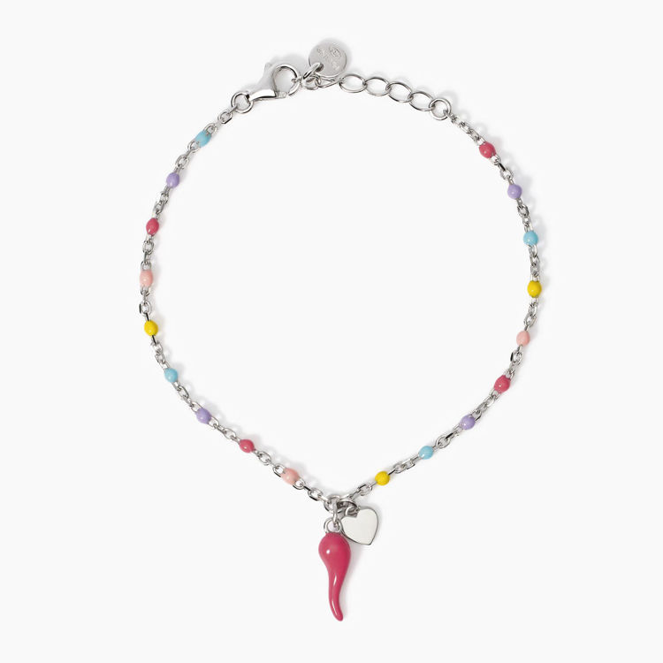 Immagine di Bracciale Bambina Multicolor Con Cornetto Gioielli Mabina | 534047